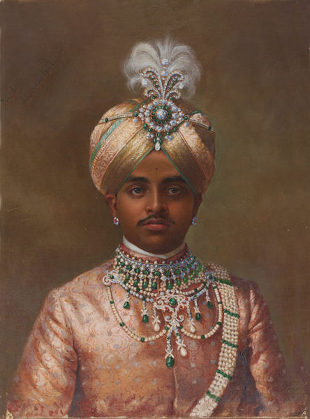 Portrait of Maharaja Sir Sri Krishnaraja Wodeyar Bahadur